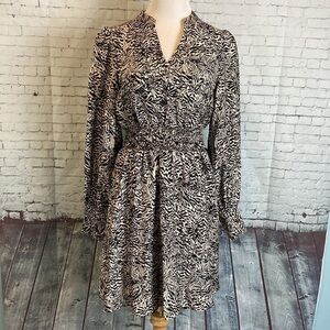 MSCH Copenhagen Annabella Long Sleeve Pockets Dress M Minimalist Scandi Girl